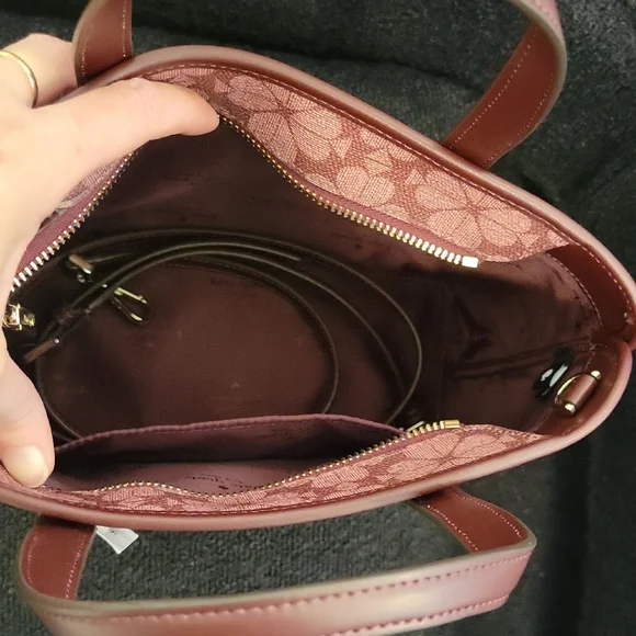 Kate Spade Pink Floral Tote Bag And Crossbody - Picture 5 of 6